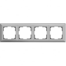 Рамка на 4 поста (серебряный) / WL14-Frame-04 / W0042206 a051032