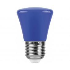Лампа светодиодная LB-372 (1W) 230V E27 синий Колокольчик для белт лайта 25913