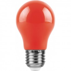 Лампа светодиодная LB-375 (3W) 230V E27 красный для белт лайта A50 25924