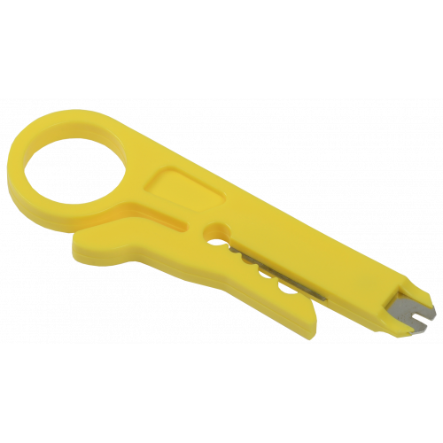 ITK Инструмент зачистки обрезки и заделки для IDC 110 витой пары жёлтый TS1-G60