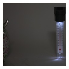 ERATR024-02 Садовые фонари ЭРА Садовый светильник-градусник на солнечной батарее, сталь, пластик, серый, 33 см Б0038503