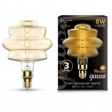 Лампа Gauss LED Vintage Filament Flexible BD180 8W E27 180*250mm Amber 2400K 1/4 161802008