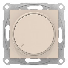 AtlasDesign Беж Светорегулятор (диммер) поворотно-нажимной, 630Вт, мех. ATN000236