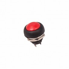 Выключатель-кнопка  250V 1А (2с) OFF-(ON)  Б/Фикс  красная  Micro  REXANT 36-3050