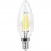 Лампа светодиодная LB-713 (11W) 230V E14 2700K филамент С35 прозрачная 38006
