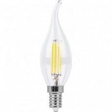 Лампа светодиодная LB-74 (9W) 230V E14 2700K филамент С35Т прозрачная 25960