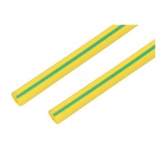 Термоусадочная трубка REXANT 30,0/15,0 мм, желто-зеленая, упаковка 10 шт. по 1 м 23-0007