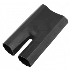 Термоусаживаемая перчатка на 2 жилы 60,0/25,0 мм черная REXANT 48-2060