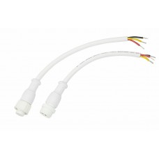 Соединительный кабель (3pin) герметичный (IP67) 3х0.5мм?  белый  REXANT 11-9530