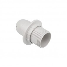 Патрон пластиковый термостойкий с кольцом Е14 белый c этикеткой REXANT 11-8823