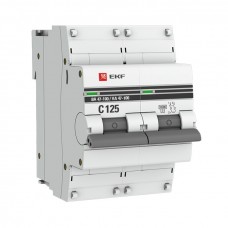 Автоматический выключатель 2P 10А (D) 10kA ВА 47-100 EKF PROxima mcb47100-2-10D-pro