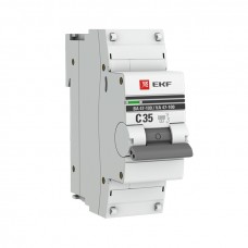 Автоматический выключатель 1P 35А (C) 10kA ВА 47-100 EKF PROxima mcb47100-1-35C-pro