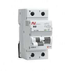 Дифференциальный автомат DVA-6 1P+N 32А (B) 300мА (AC) 6кА EKF AVERES rcbo6-1pn-32B-300-ac-av