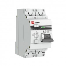 Дифференциальный автомат АД-32 1P+N 25А/300мА (хар. C, AC, электронный, защита 270В) 4,5кА EKF PROxima DA32-25-300-pro