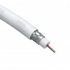 RL-64-PE100 Коаксиальный кабель CCS   ЭРА RG-6U, 75 Ом, CCS/(оплётка Al 64%), PE, цвет чёрны Б0044601