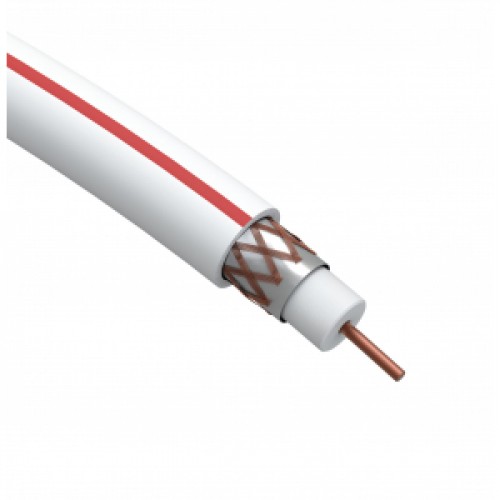 S-M-75-PVC100 Коаксиальный кабель SAT   ЭРА  50 М, 75 Ом, Cu/(оплётка Cu 75%), PVC, цвет белый (100м) Б0044617