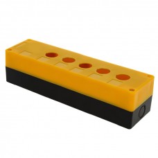 Корпус КП105 пластиковый 5 кнопок желтый EKF PROxima cpb-105-o
