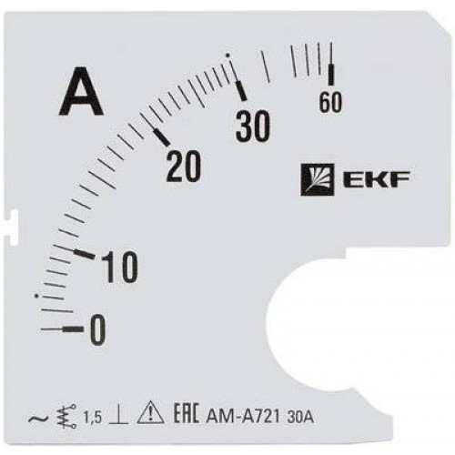 Шкала сменная для A721 5/5А-1,5 EKF PROxima s-a721-5