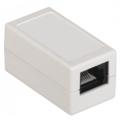 ITK Проходной адаптер кат. 6 UTP тип RJ45-RJ45, белый CS70-1C06U
