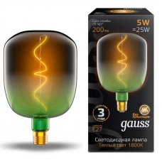 Лампа Gauss LED Filament V140-DC Black-Clear 5W E27 200lm 1800K 140*204mm 1008802105