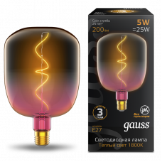 Лампа Gauss LED Filament Flexible V140-DC Pink-Clear E27 5W 200lm 1800K 140*200mm 1010802105