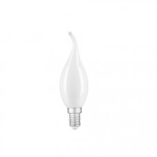 Лампа Gauss Filament Свеча на ветру 9W 610lm 4100К Е14 milky диммируемая LED 104201209-D